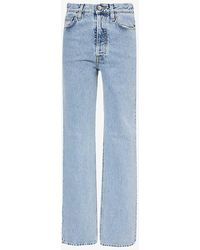 Totême - Classic Wide-leg High-rise Organic-cotton Denim Jeans - Lyst