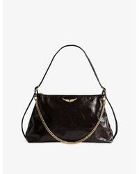 Zadig & Voltaire - Jim Leather Shoulder Bag - Lyst