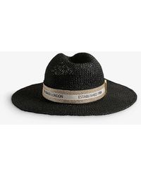 Ted Baker - Clairie Stripe-band Straw Fedora - Lyst