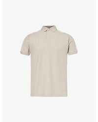 Emporio Armani - Brand-tape Regular-fit Cotton Polo Shirt X - Lyst
