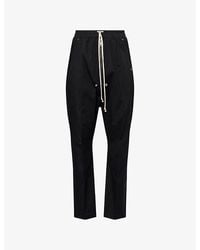 Rick Owens - Bela Straight-Leg Cotton Trousers - Lyst