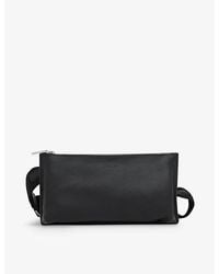 Whistles - Kai Double-pouch Leather Crossbody Bag - Lyst
