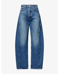 Agolde - Luna Pieced Barrel-Leg Denim Jeans - Lyst