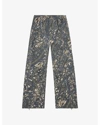 DIESEL - P Lint Camo-Print Elasticated-Waist Cotton Trousers - Lyst