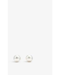 Tiffany & Co. Signature® Pearls Medium 18ct White-gold And Pearl Earrings