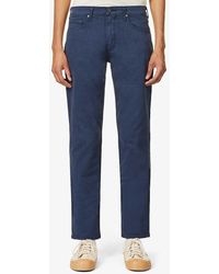PAIGE - Federal Slim-fit Straight-leg Stretch-cotton Jeans - Lyst