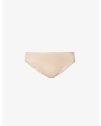 Hanro - Seamless Midi Mid-rise Cotton-jersey Brief - Lyst