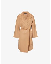 Weekend by Maxmara - Civada Self-Tie Wool-Blend Coat - Lyst