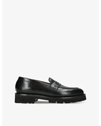 Grenson - Lloyd Slip-On Leather Penny Loafers - Lyst