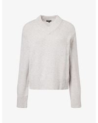 Rails - Lidya V-Neck Cotton, Wool And Cashmere Jumper - Lyst