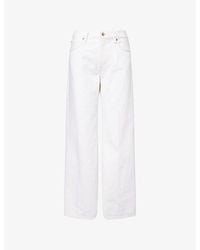 FRAME - The Stroll Wide-Leg Denim Jeans - Lyst