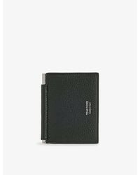 Tom Ford - T Line Leather Money-Clip Card Holder - Lyst
