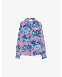 Zadig & Voltaire - Tink Floral-Print Woven Shirt - Lyst
