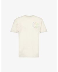 Obey - Cup Of Tea Graphic-print Cotton-jersey T-shirt - Lyst