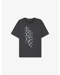 BOSS - Graphic-Print Short-Sleeve Stretch-Cotton T-Shirt - Lyst