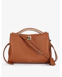 Mulberry Chestnut Iris Leather Top Handle Bag - Brown