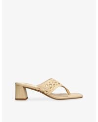 Dolce Vita - Barlo Raffia Heeled Sandals - Lyst