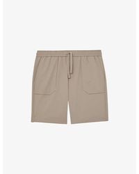 Reiss - Ascend Drawstring-Waist Stretch-Woven Cargo Shorts - Lyst