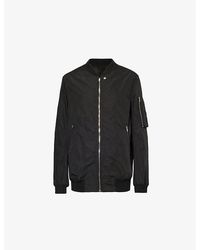 Rick Owens - Classic Flight Crew-Neck Zip-Pockets Relaxed-Fit Shell-Jacket - Lyst