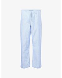 Derek Rose - James Stripe Cotton Pyjama Trousers - Lyst