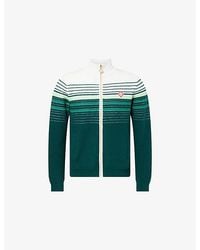 CASABLANCA - Boucle Stripe Zip-Up Track Jacket - Lyst