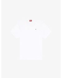 DIESEL - T-Adjust-Microdiv Cotton-Jersey T-Shirt - Lyst