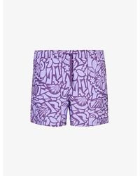 Björn Borg - Abstract-print Recycled-polyester Swim Shorts Xx - Lyst