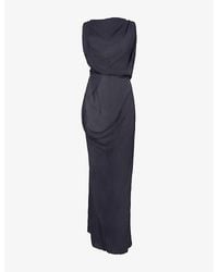 Vivienne Westwood - Long Ford Draped Modal And Silk-Blend Maxi Dress - Lyst