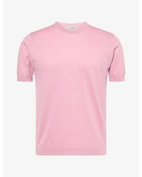 John Smedley - Torin Short-Sleeve Cotton T-Shirt - Lyst