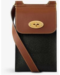 Mulberry - Black-cogc Antony Mini Postman's-lock Grained-leather Cross-body Bag - Lyst