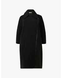 eem - Boxy Wool-Blend Biker Coat - Lyst