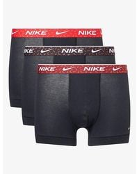 Nike - Essential Pack Of Three Stretch-Cotton Trunks - Lyst