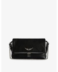 Zadig & Voltaire - Rocky Ii Grained Leather Shoulder Bag - Lyst