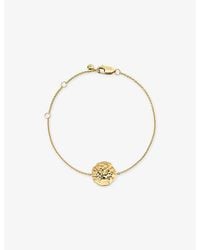 Monica Vinader - Sagittarius Zodiac 18Ct Vermeil-Plated Sterling Chain Bracelet - Lyst
