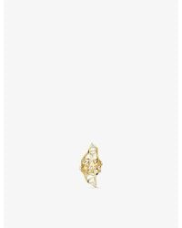Apm Monaco - Labyrinthe 18Ct-Plated Alloy And Cubic Zirconia Ring - Lyst