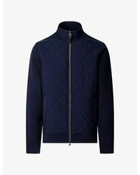 Hackett - Travel Quilted-Front Cotton-Blend Sweatshirt - Lyst