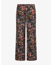 Les Deux - Camo Cotton-Twill Trousers - Lyst