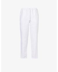 Derek Rose - Sydney Regular-Fit Straight-Leg Linen Trousers - Lyst