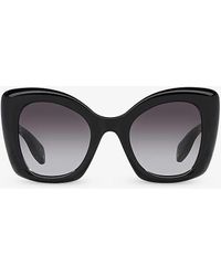 Alexander McQueen - Am0412s Butterfly-frame Acetate Sunglasses - Lyst