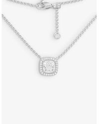 Apm Monaco - Square Sterling- And Cubic-zirconia Pendant Necklace - Lyst