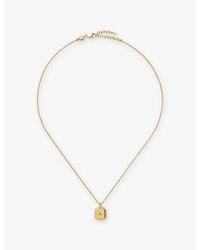 Missoma - August Birthstone 18Ct Vermeil Sterling Pendant Necklace - Lyst