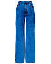 Vivienne Westwood - Ray Brand-patch Mid-rise Straight-leg Denim-blend Jeans - Lyst