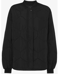 Whistles - Ida Diamond-quilted Recycled-polyester Coat - Lyst