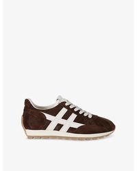 Hogan - Allacciato H 671 Suede Low-Top Trainers - Lyst