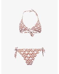 Max Mara - Boabab Printed Bikini Top - Lyst