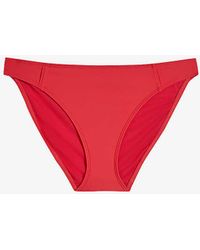Ted Baker - Shanees Logo-embellished Low-rise Bikini Bottoms - Lyst