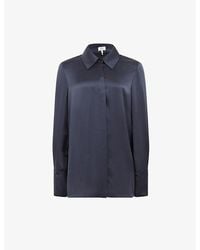 Reiss - Hailey Point-Collar Silk Shirt - Lyst