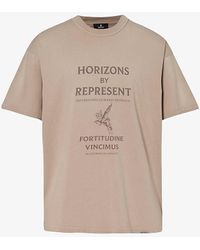 Represent - Horizons Graphic-print Cotton-jersey T-shirt X - Lyst