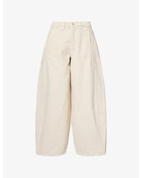 Damson Madder - Erika Barrel-Leg Denim Jeans - Lyst