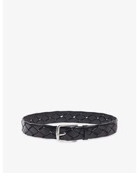 Sandro - Braided Leather Buckle Belt - Lyst